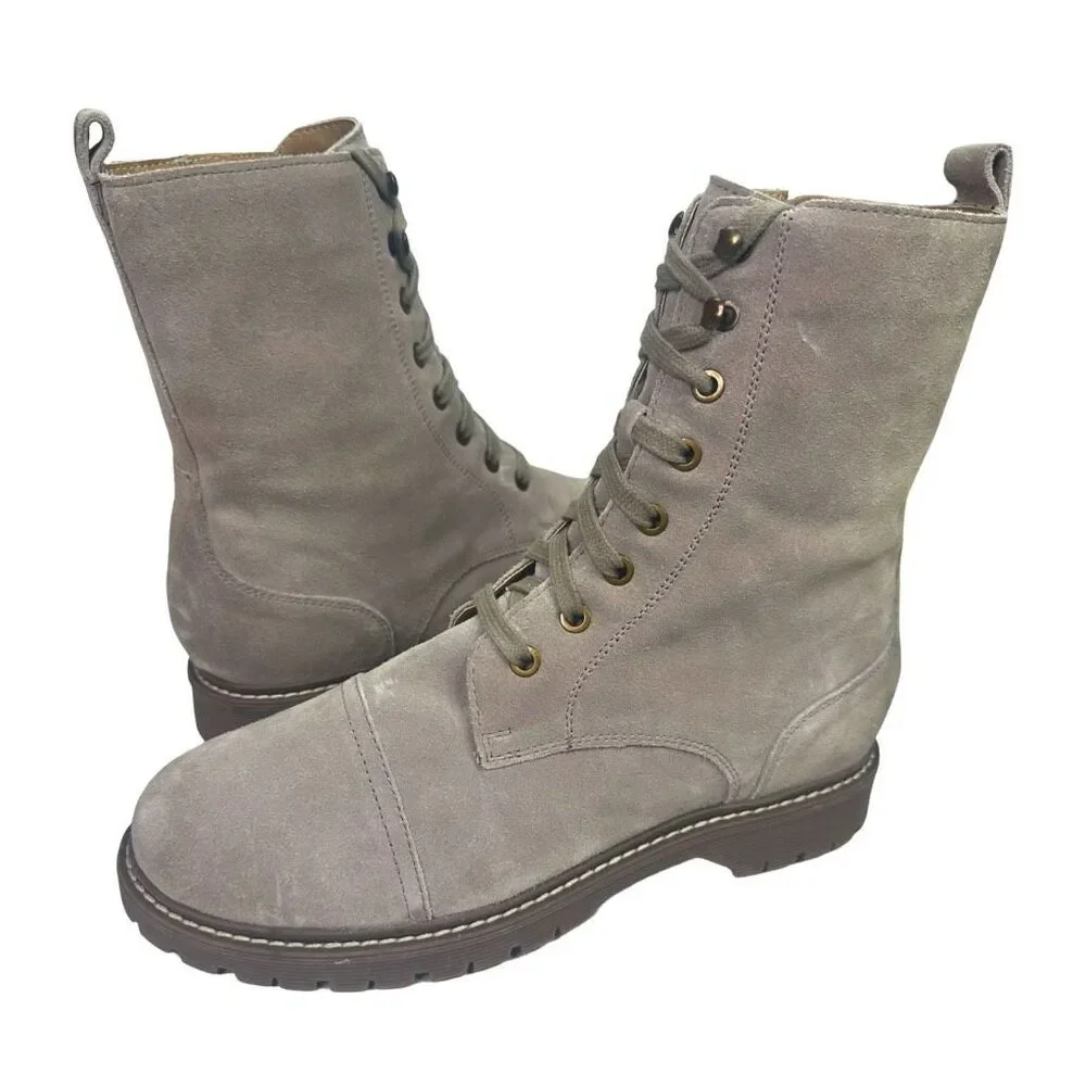 Zodiac Suede Bruna Booties - Size 9 - Fog